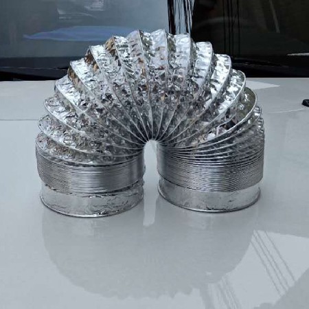 单层铝箔排烟管吸油烟机通排风管壁挂炉风管伸缩软管铝箔烟管